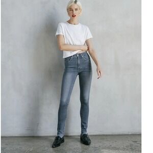 CQY Palme High Rise Denim Skinny Jeans Heavenly Grey‎ Womens 26 NWOT
